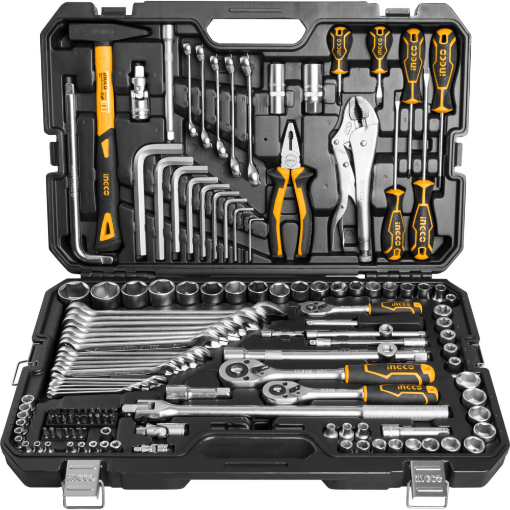 Ingco HKTHP21421 142pcs Combination Hand Tools Set with Case - KHM Megatools Corp. Main image