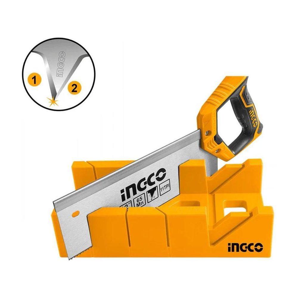 Ingco HMBSK30082 Mitre Box and Back Saw Set - KHM Megatools Corp. Main image