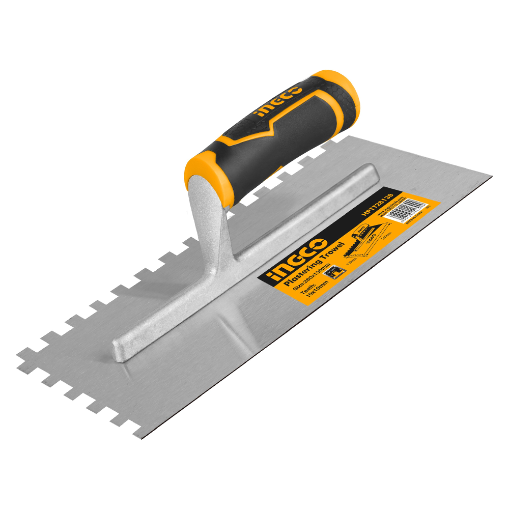 Ingco HPTT28138 Plastering Trowel with Teeth 280x130MM | Ingco by KHM Megatools Corp. Main image