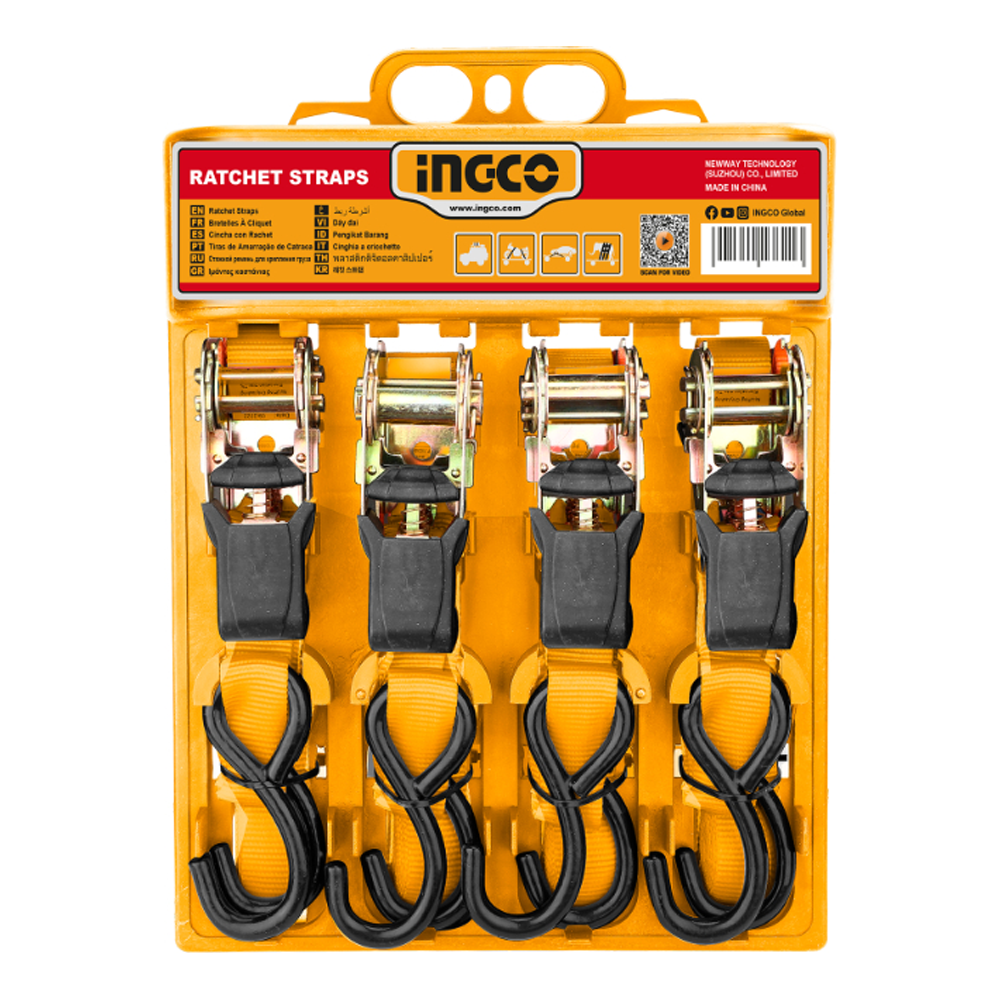 Ingco HRSP065607 Rachet Strap with Hook 0.65Tx6M | Ingco by KHM Megatools Corp. Main image