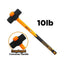 Ingco HSM01108D Sledge Hammer 10Lb (Converse Handle) - KHM Megatools Corp.
