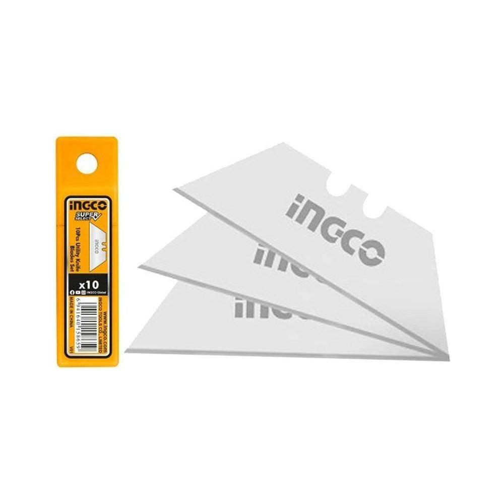 Ingco HUKB61001 Utility Knife Blades 10Pcs Set - KHM Megatools Corp. Main image