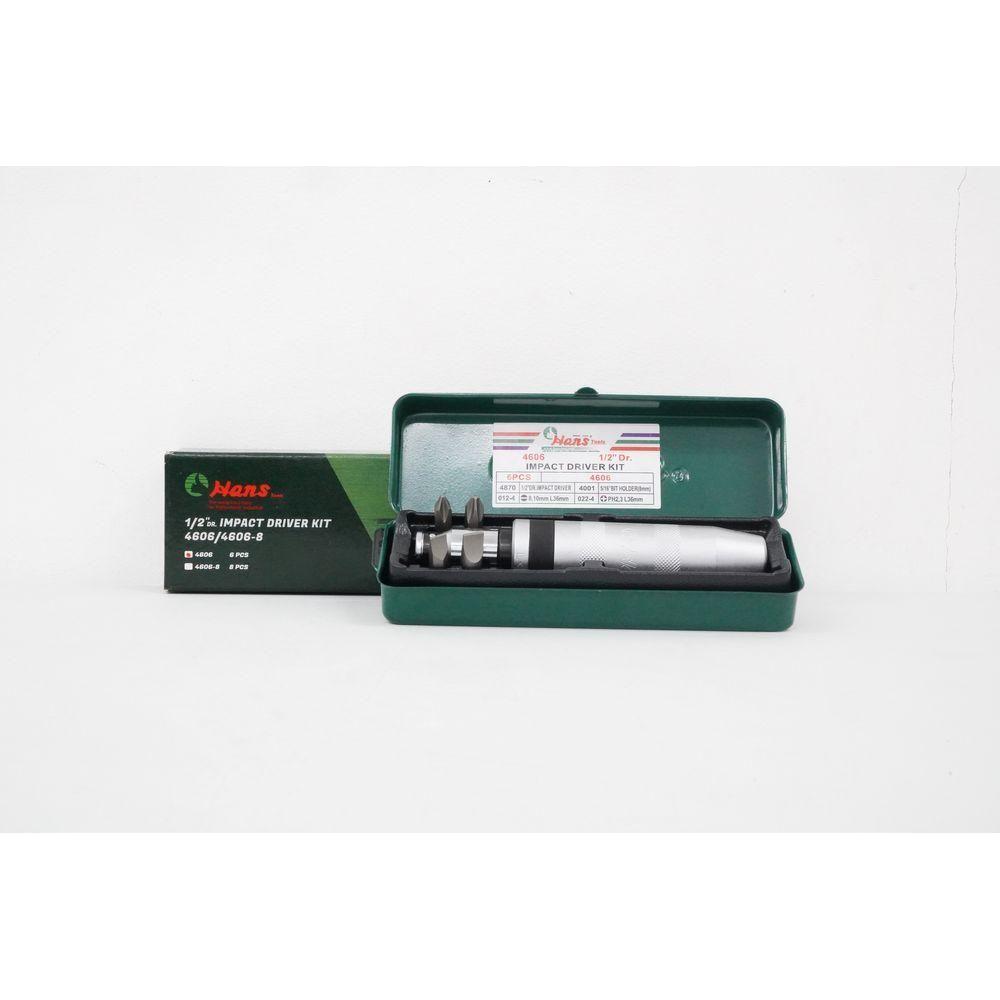 Hans 4606 Impact Driver Set 1/2" Drive with 4 pcs Bit Secondary image