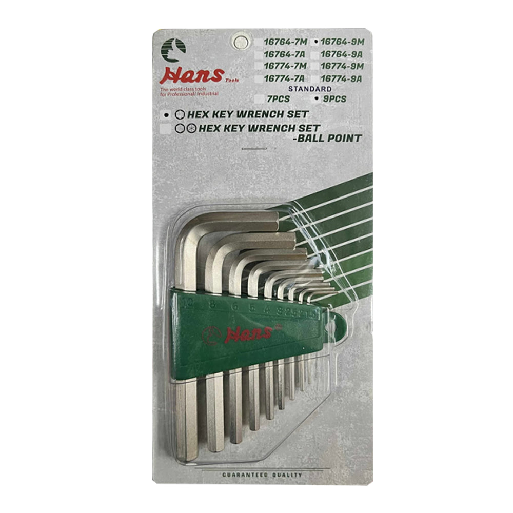 Hans 16764 Hex Key / Allen Wrench Set (Standard) | Hans by KHM Megatools Corp.