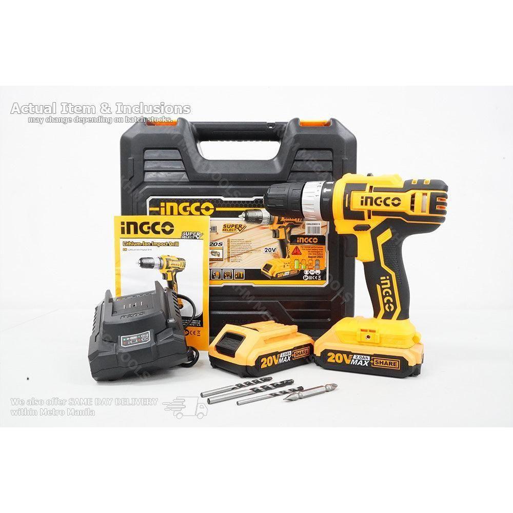 Ingco CIDLI200215 20V Cordless Li-Ion Impact Drill 20V SS Secondary image
