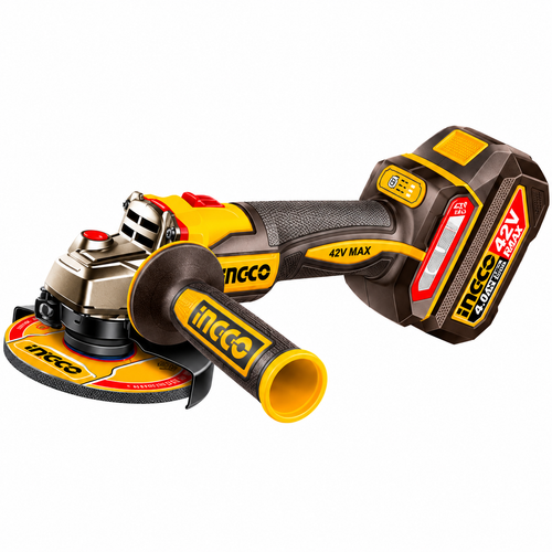 Ingco CAGLI4128102 Cordless AI Angle Grinder 42V 100mm [Kit]