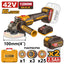 Ingco CAGLI4128102 Cordless Angle Grinder 42V 1280W