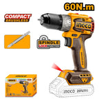 Ingco CDLI20602 60Nm Cordless Drill 20V - ToolsSavvy.ph