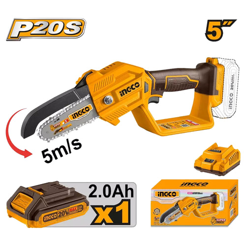 Ingco CGSLI20586 Cordless Mini Saw 20V 5"