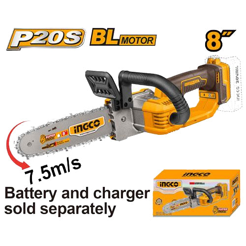 Ingco CGSLI2085 Cordless Chain Saw 20V 8" (Bare) - ToolsSavvy.ph Main image
