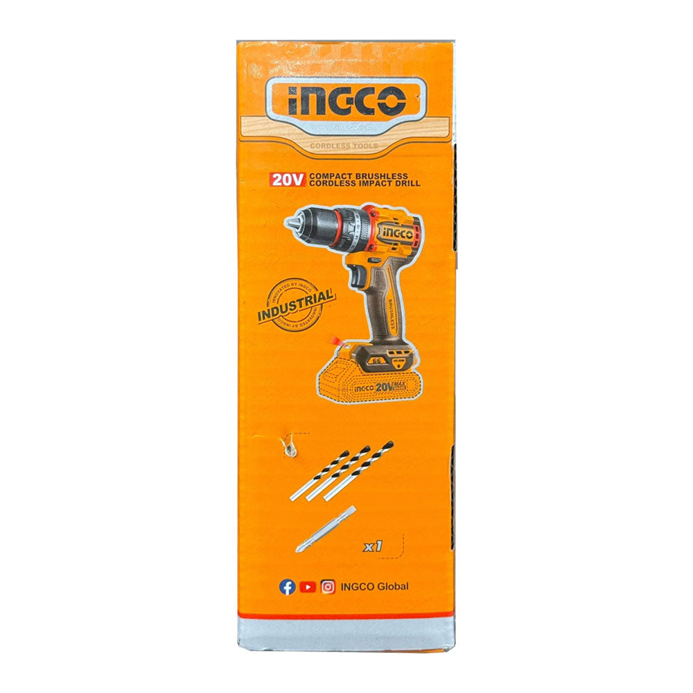 Ingco CIDLI206681 Cordless Impact Drill 20V 66Nm