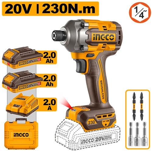 Ingco CIRLI2023 Cordless Impact Driver 20V