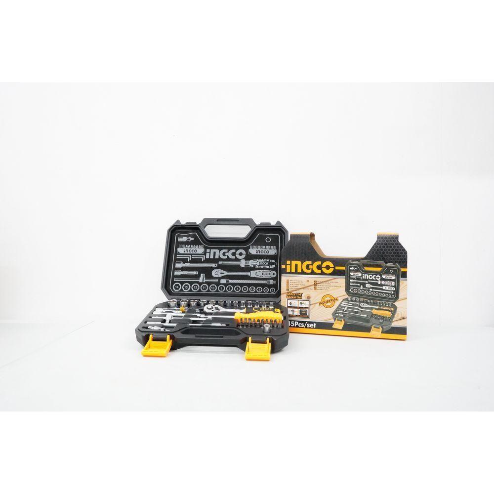 Ingco HKTS14451 45pcs Socket Wrench Set 1/4" Drive Secondary image