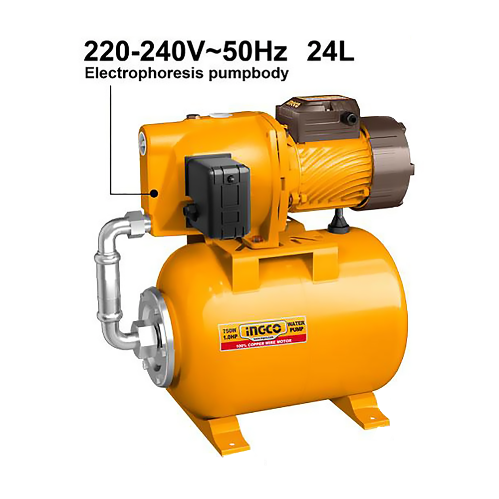 Ingco JPT075068-5 Automatic Self-priming Jet Pump 750W 1HP Main image