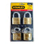 Stanley Padlock Short Shackle 4Pcs (5Pcs Same Key) | Stanley by KHM Megatools Corp.