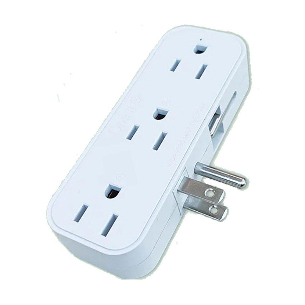 Omni WDA-006 Side Access Multiple Socket Adapter w/ 6-gang 10A 2500W | Omni by KHM Megatools Corp. Main image