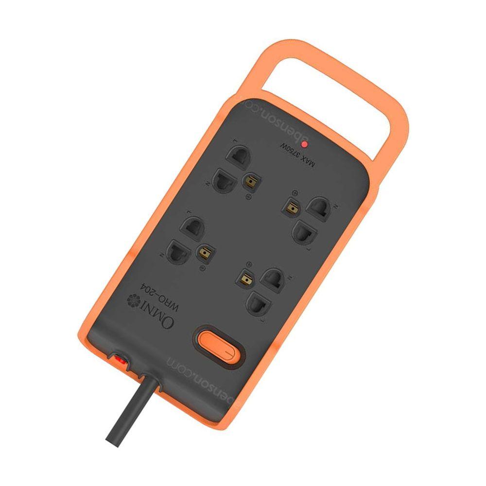 Omni WRO-204 Heavy Duty Extension Cord 4-Gang | Omni by KHM Megatools Corp. Main image
