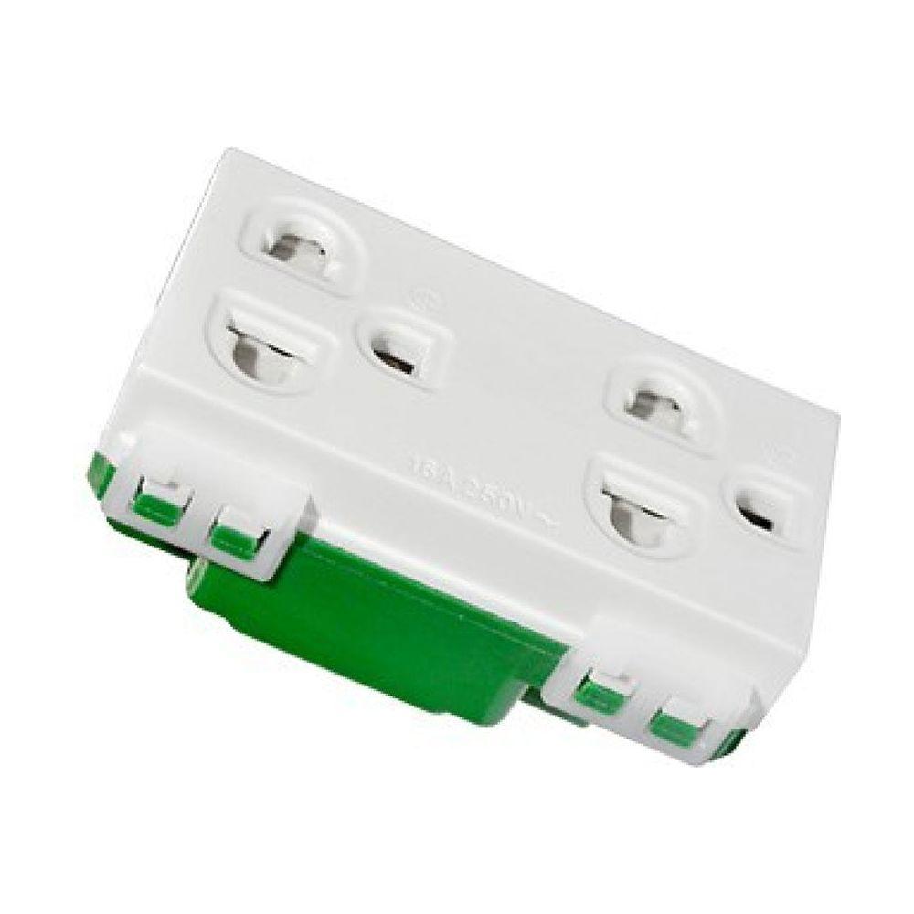 Omni WWG-402 Duplex Universal Outlet w/ Ground 16A | Omni by KHM Megatools Corp. Main image