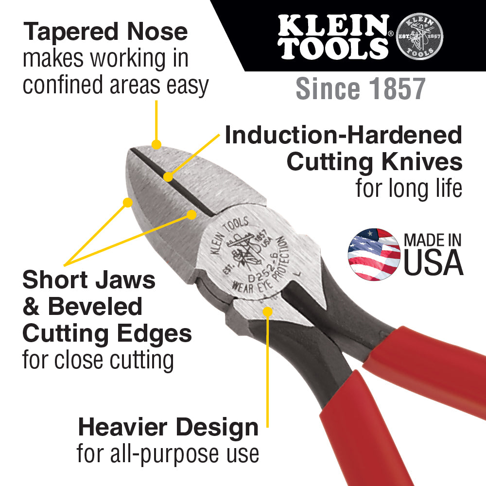 Klein D252-6 Diagonal Cutting Plier - ToolsSavvy.ph