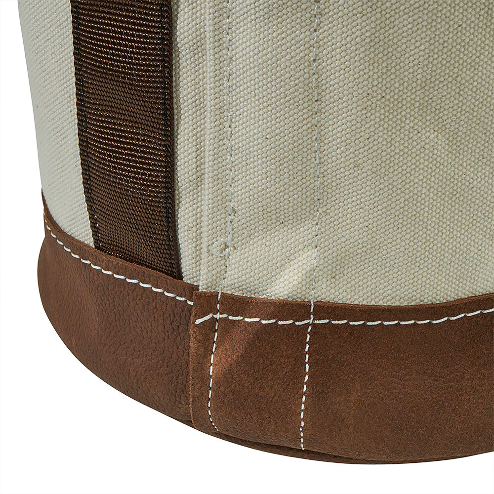 Klein 5104S Canvas Bucket Leather Bottom Swivel Snap 12" - ToolsSavvy.ph