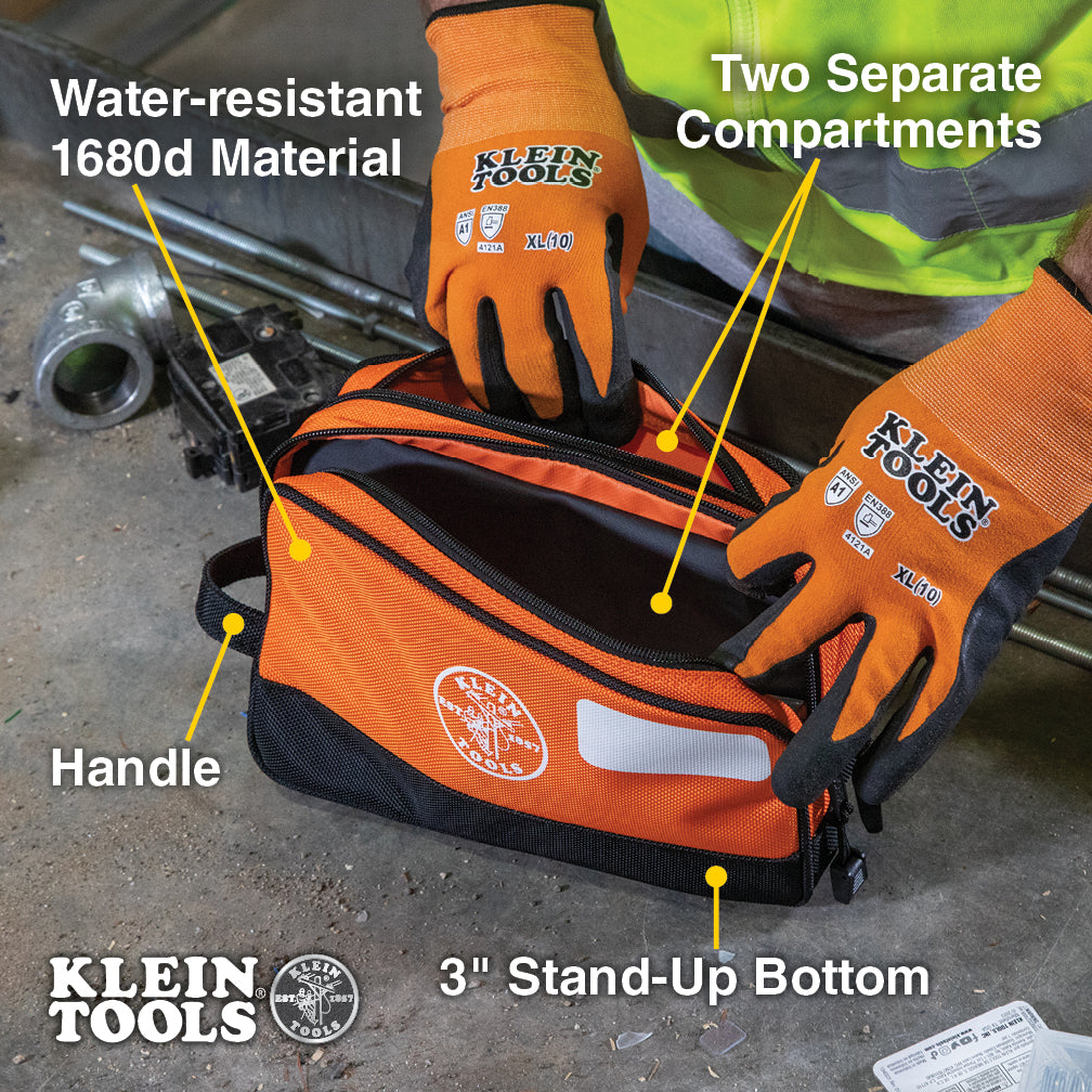 Klein 55582-4 Double Zipper Bag 10x6 - ToolsSavvy.ph