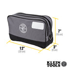 Klein 55583-1 Double Zipper Bag 12x7 - ToolsSavvy.ph