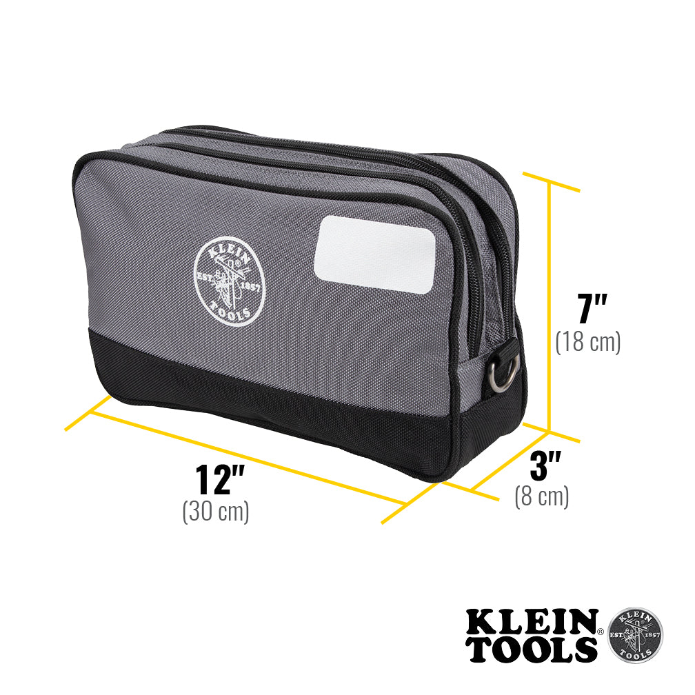 Klein 55583-1 Double Zipper Bag 12x7 - ToolsSavvy.ph