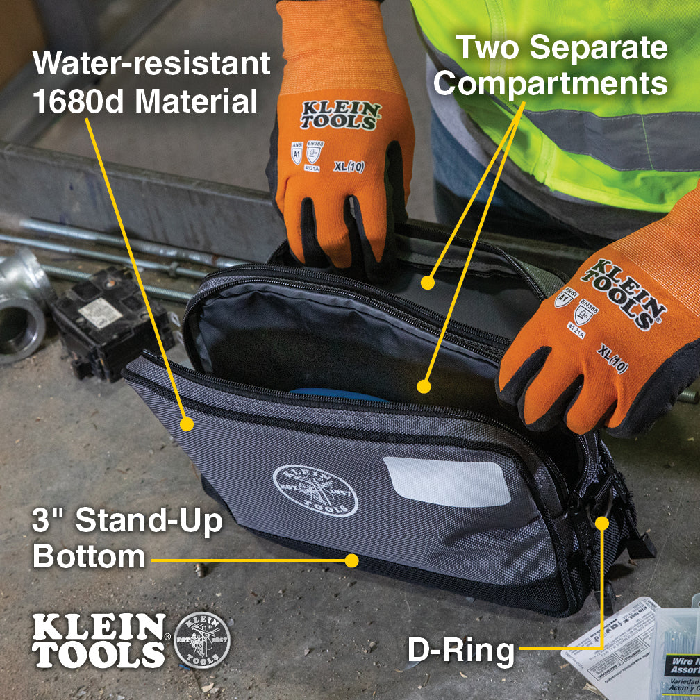 Klein 55583-1 Double Zipper Bag 12x7 - ToolsSavvy.ph