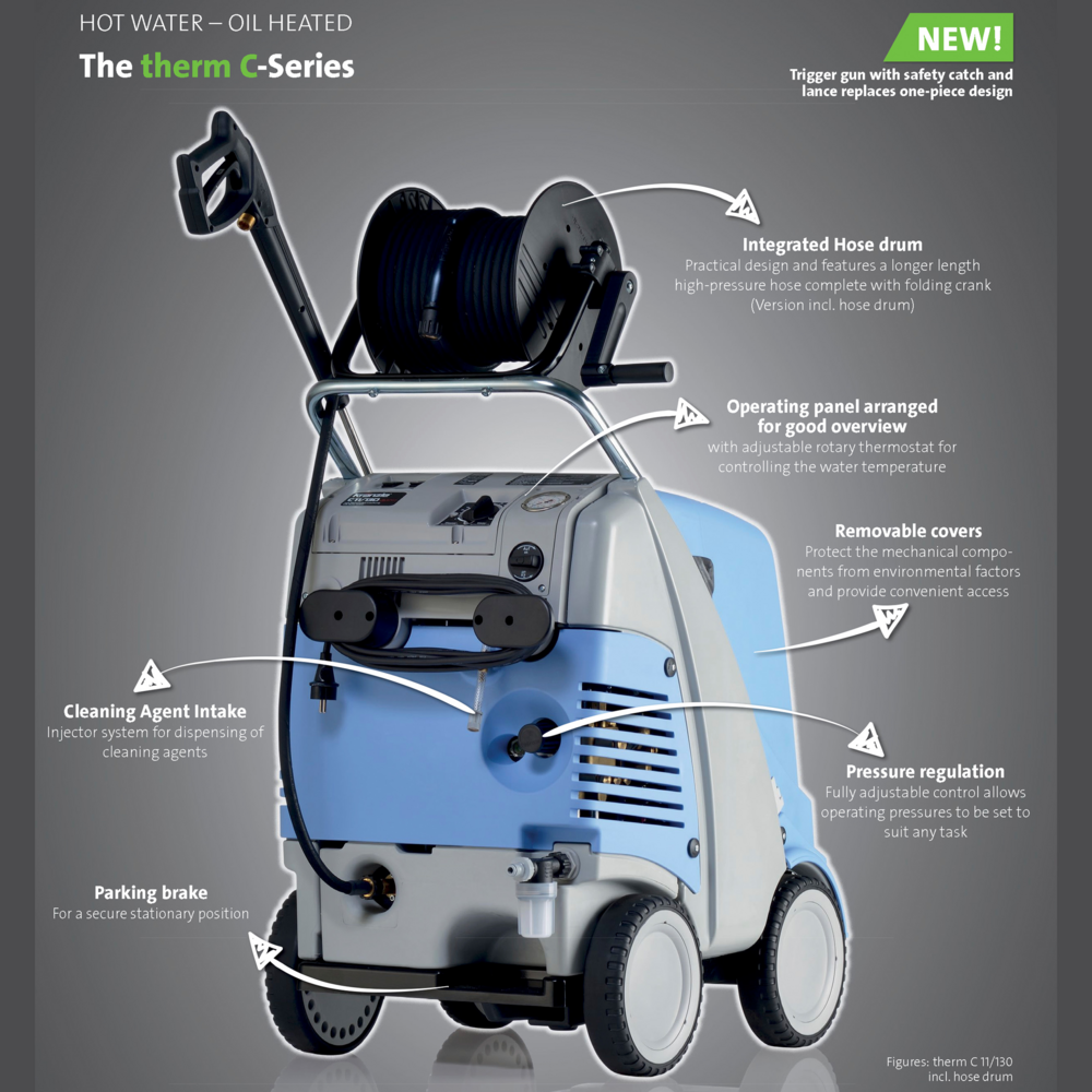 Kranzle THERM CA 11/130 Hot/Cold Water High Pressure Washer 3400W 130bar | Kranzle by KHM Megatools Corp.