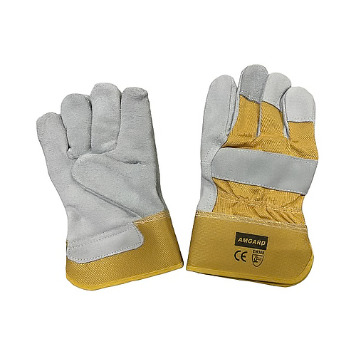 Dax Leather Gloves (Yellow) - ToolsSavvy.ph Main image
