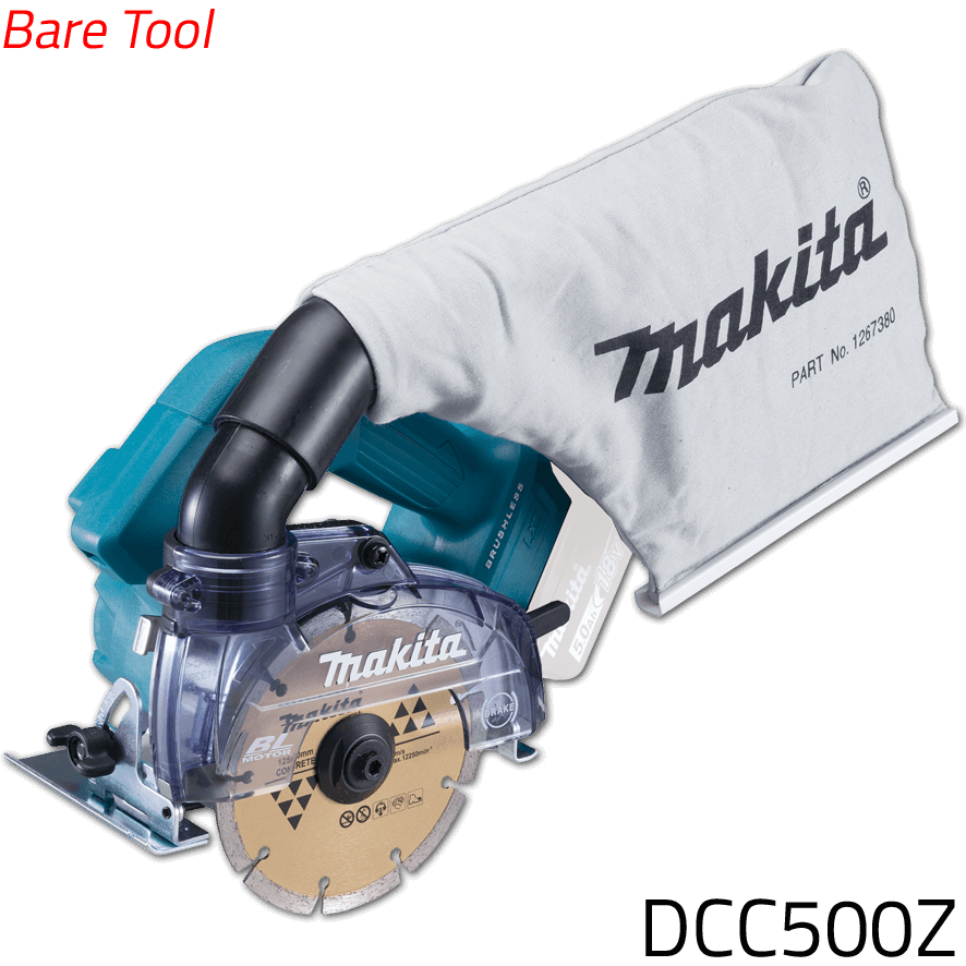 Makita DCC500Z 18V Cordless Concrete Cutter with Dust Extraction 5" (LXT-Series) [Bare] | Makita by KHM Megatools Corp. Main image