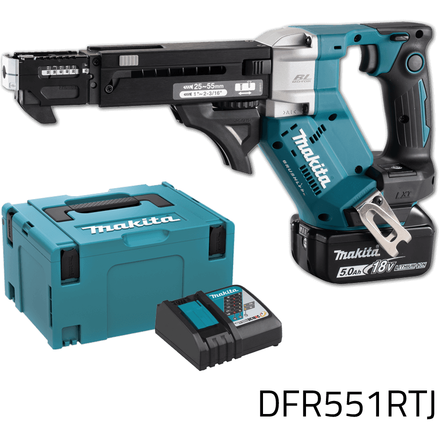 Makita DFR551RTJ 18V Cordless Auto Feed Screwdriver (LXT) - KHM Megatools Corp. Main image
