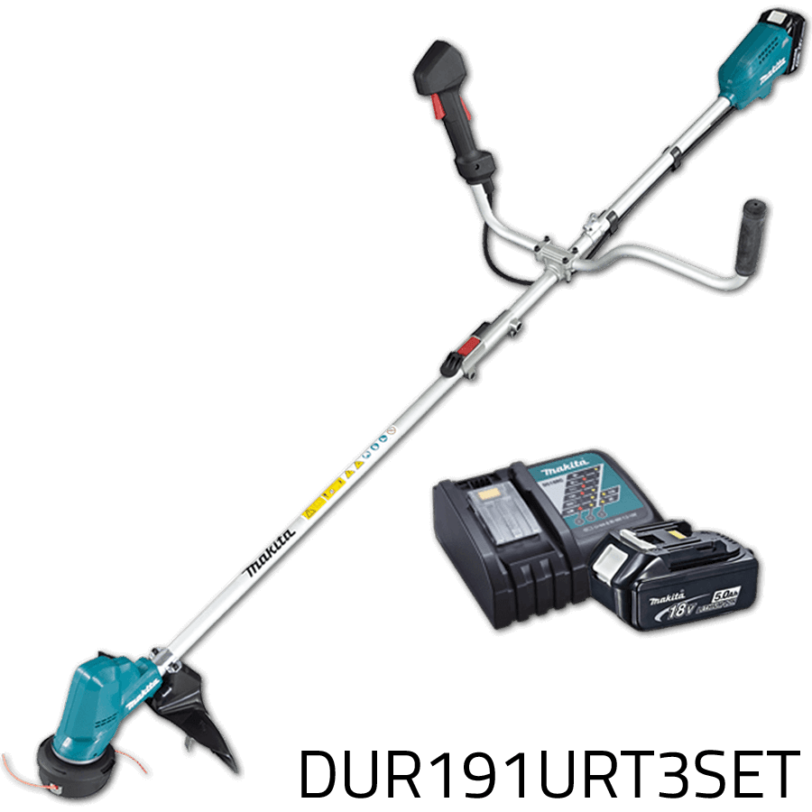 Makita DUR191URT3 18V Cordless Grass Trimmer, Bike Handle (LXT) [Kit] - KHM Megatools Corp. Main image