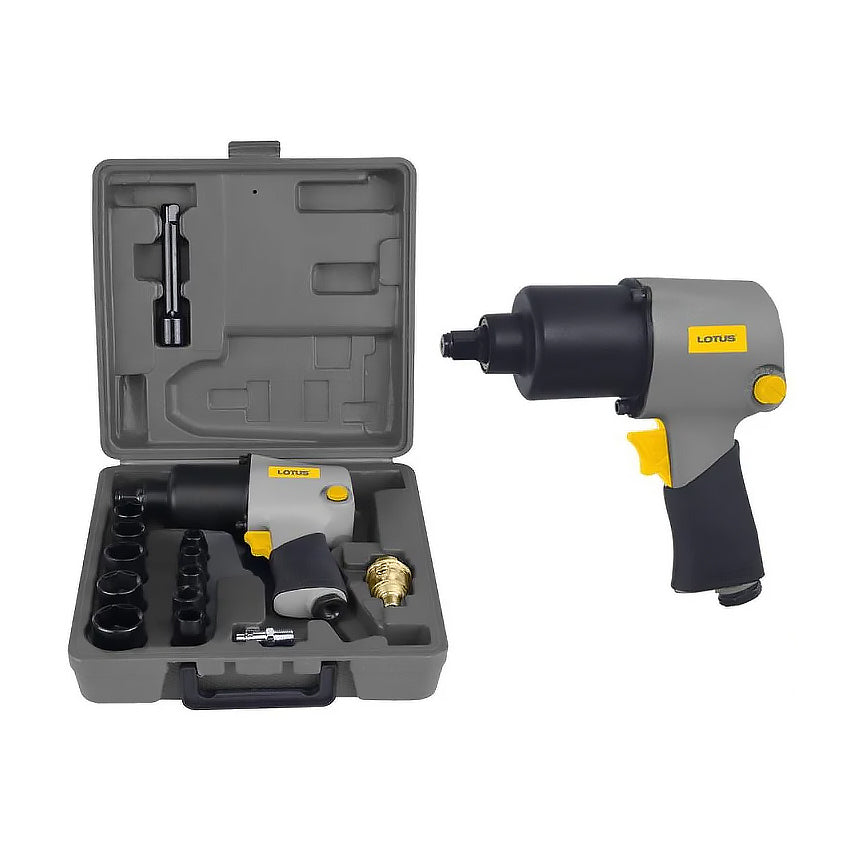 Lotus LT12RCX Pneumatic Air Impact Wrench w/ 17pcs Accessories 1/2" Drive - ToolsSavvy.ph Main image