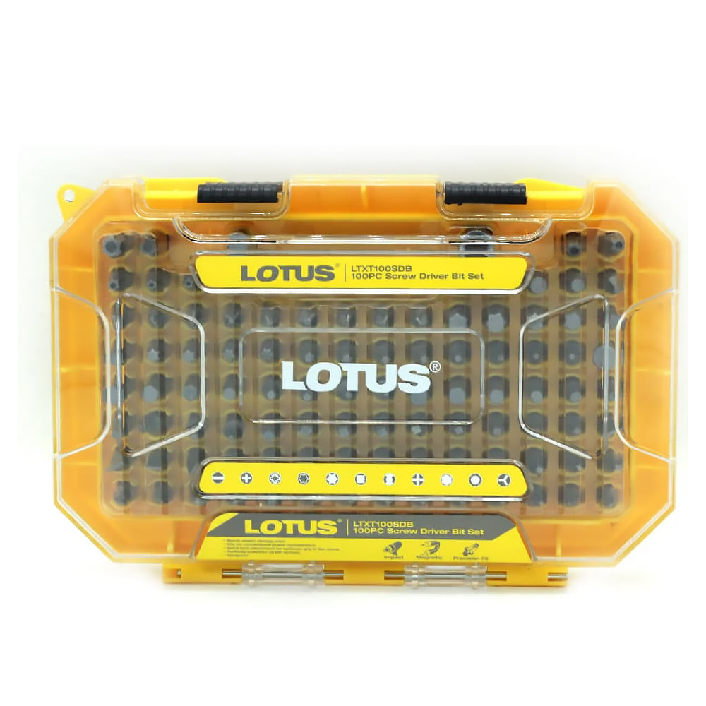Lotus LTXT100SDB Screw Driver Bit Set 100pcs - ToolsSavvy.ph