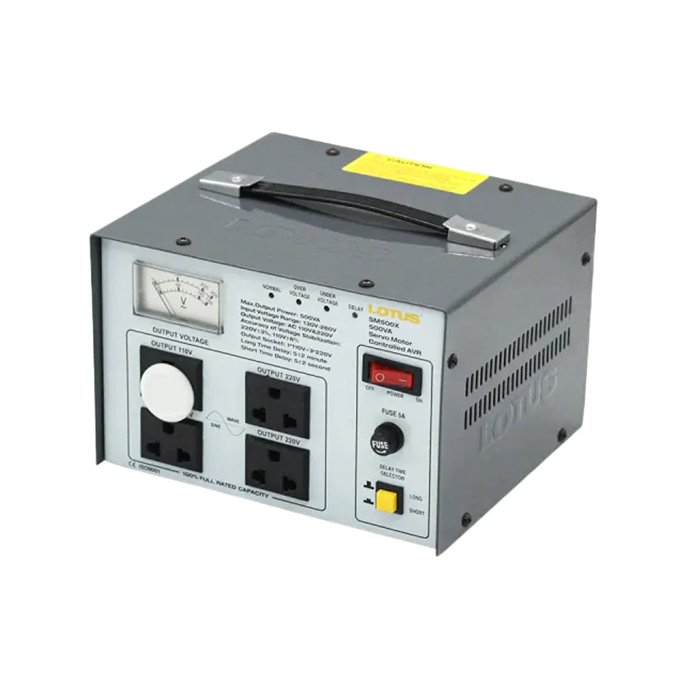 Lotus SM1000X Automatic Voltage Regulator Servo Motor 1000VA - ToolsSavvy.ph Main image