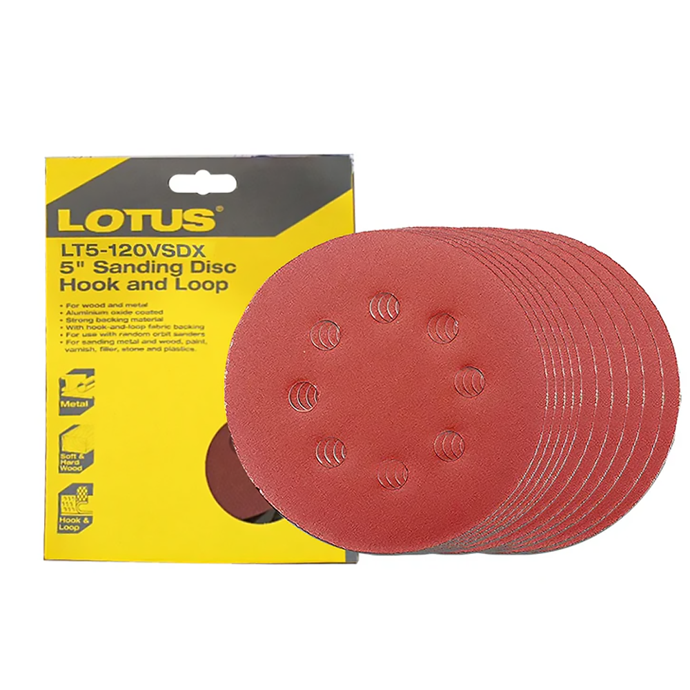 Lotus Sanding Disc 5” (Velcro) - ToolsSavvy.ph