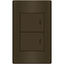 Royu MD504/DG 2-Gang Switch 3-Way Set 16A (Plano) [Dark Gray] | Royu by KHM Megatools Corp.
