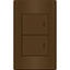 Royu MD504/DW 2-Gang Switch 3-Way Set 16A (Plano) [Dark Wood] | Royu by KHM Megatools Corp.
