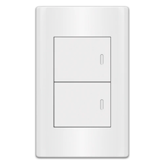 Royu MD504 2-Gang Switch 3-Way Set 16A (Plano) [White] | Royu by KHM Megatools Corp.