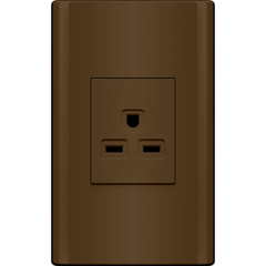 Royu MD901/DW 1-Gang Aircon Outlet Set 20A (Plano) [Dark Wood] | Royu by KHM Megatools Corp.