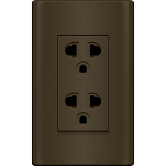 Royu MD913/DG Duplex Universal Outlet With Ground & Shutter Set 15A (Plano) [Dark Gray] | Royu by KHM Megatools Corp.