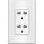 Royu MD913 Duplex Universal Outlet With Ground & Shutter Set 15A (Plano) [White] | Royu by KHM Megatools Corp.
