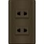 Royu MDS113/DG 2-Gang Universal Outlet Set 15A (Plano) [Dark Gray] | Royu by KHM Megatools Corp.