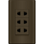 Royu MDS115/DG 3-Gang Universal Outlet Set 15A (Plano) [Dark Gray] | Royu by KHM Megatools Corp.