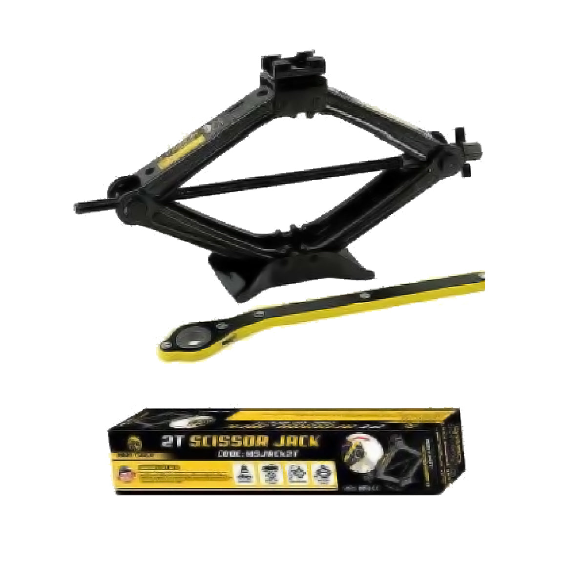 Megatools MSJACK2T Scissor Jack 2T - ToolsSavvy.ph Main image