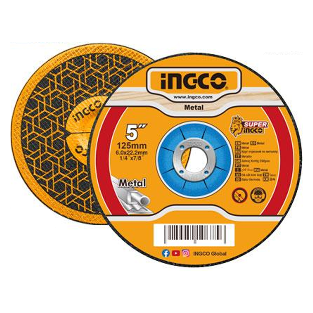 Ingco MGD601251 Cut Off Wheel / Cutting Disc 5" (Depressed) | Ingco by KHM Megatools Corp. Main image