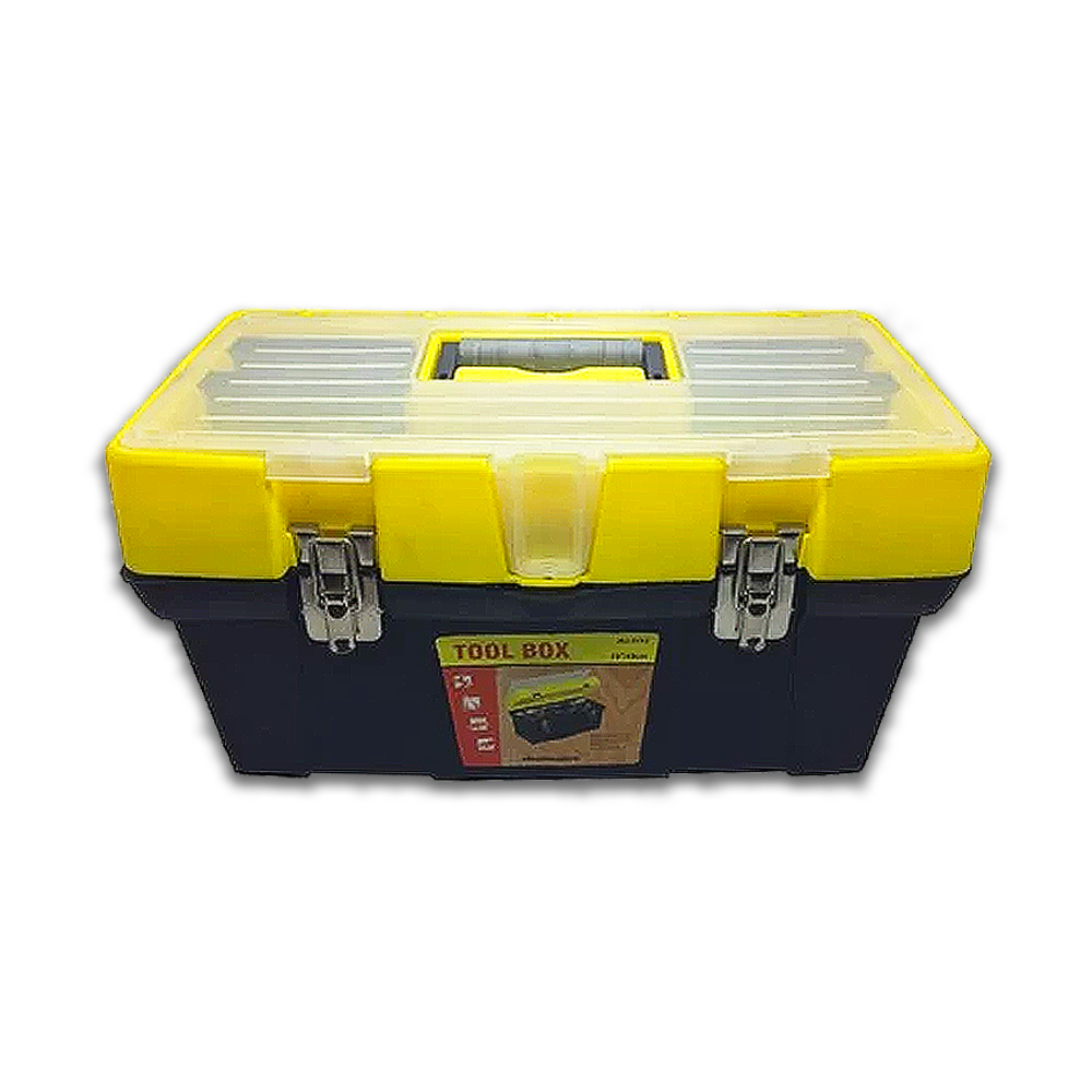 Showa Plastic Tool Box w/Tray Metal latches Main image