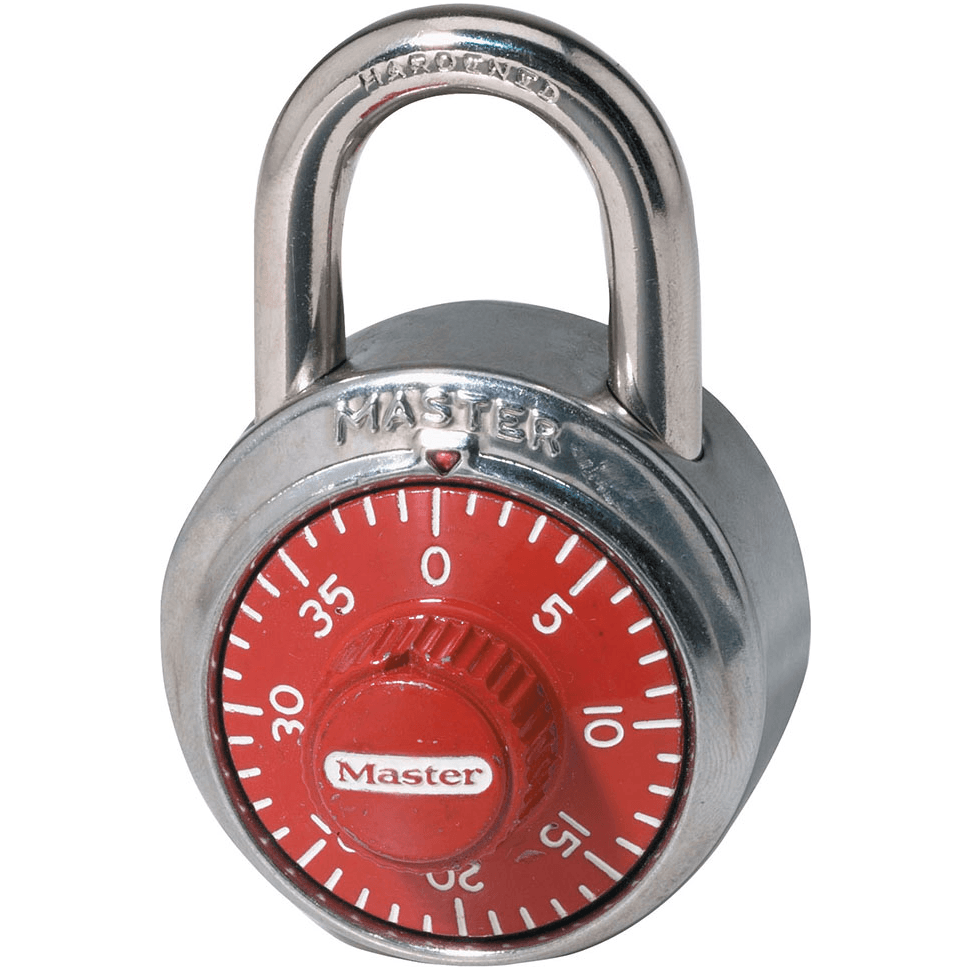 MasterLock 1504D Combination Padlock (Red) | Masterlock by KHM Megatools Corp. Main image