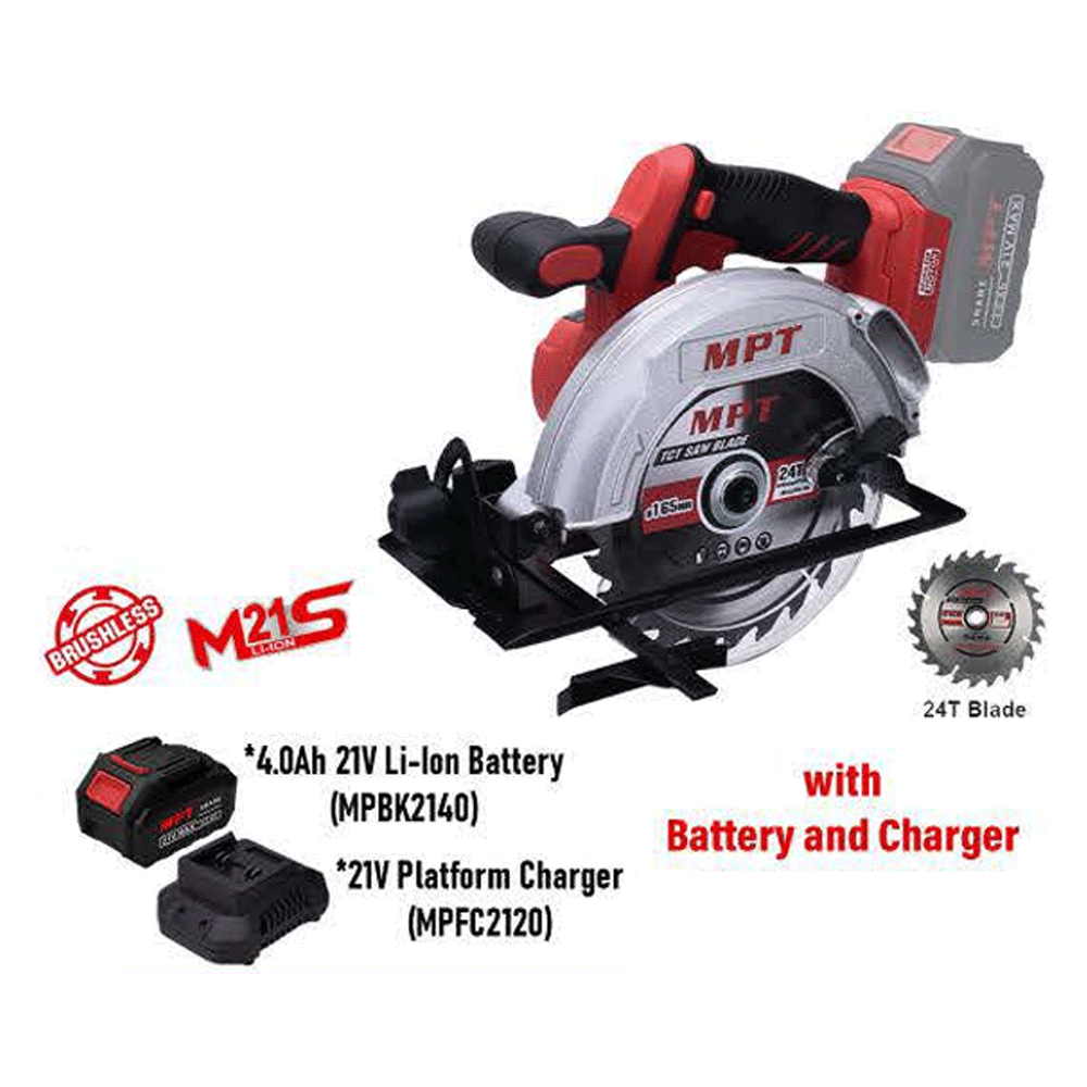 MPT MPCCS21165 Brushless Cordless Circular Saw | MPT by KHM Megatools Corp. Main image